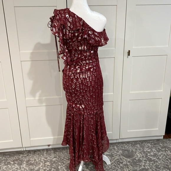 Veronica Beard "Leighton" dress in metallic pattern. - Picture 7 of 7